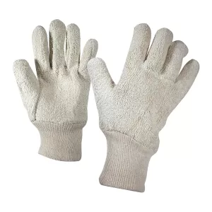 Pakistani cotton thermal safety gloves for use in cold and hot work environments